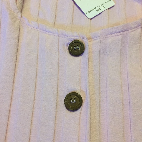 Free people Central Park Cardi elbow top blush - Picture 7 of 7